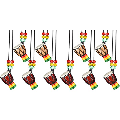 VENYAA 10 Stück Instrument Halsketten Djembe Trommel Mini Anhänger afrikanische Trommel Halskette Trommeln und Percussion VENYAA 10 Stück Instrument Halsketten Djembe Trommel Mini Anhänger afrikanische Trommel Halskette Trommeln und Percussion von VENYAA
