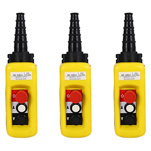 VENYAA 3X Lift Control Pendant XAC-A2913 Wasserdichter Handschalter mit Elektrischem Hubgriff, 2 Tasten mit Geschwindigkeits- und Not-Aus-Funktionen VENYAA 3X Lift Control Pendant XAC-A2913 Wasserdichter Handschalter mit Elektrischem Hubgriff, 2 Tasten mit Geschwindigkeits- und Not-Aus-Funktionen von VENYAA