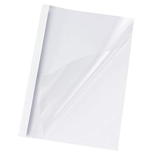 VEPATIM 10 Thermobindemappen A4 4mm für 40 Blatt weiß von VEPATIM
