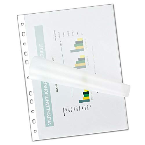 VEPATIM 100 Laminierfolien DIN A4+ mit Abheftrand/Filex von VEPATIM