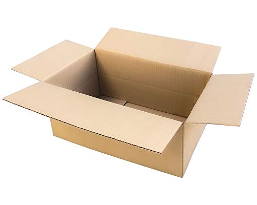 VEPATIM 2 Faltkarton 450x250x(100)-200mm mit variabler Höhe 1-wellig Dickwelle braun von VEPATIM