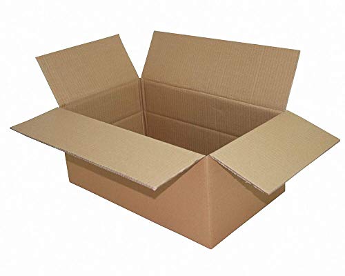 VEPATIM Faltkarton 500x300x(100)-210mm (Außenmaß) mit variabler Höhe 2-wellig braun von VEPATIM