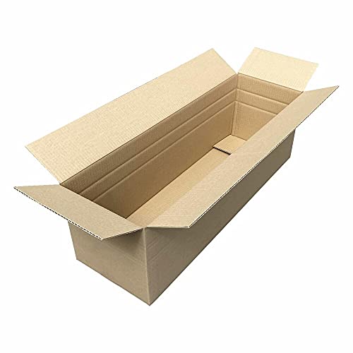 VEPATIM Faltkarton 800x250x(150)-250mm mit variabler Höhe 1-wellig Dickwelle braun von VEPATIM