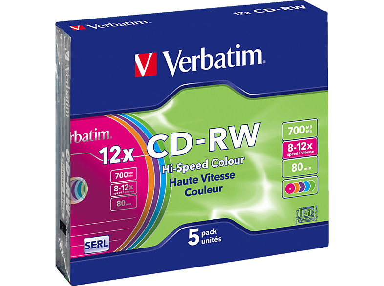 VERBATIM 43167 CD-RW 700 12X Rohling von VERBATIM