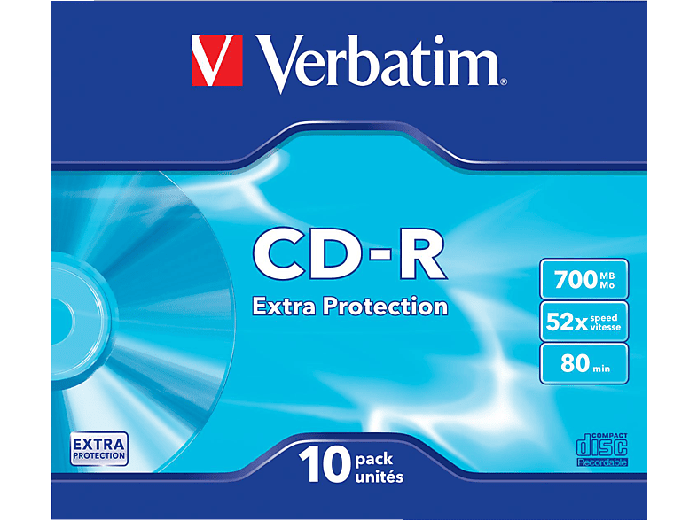 VERBATIM 43415 SC Extra Protection / Schutz CD-R 700 48X Rohling von VERBATIM