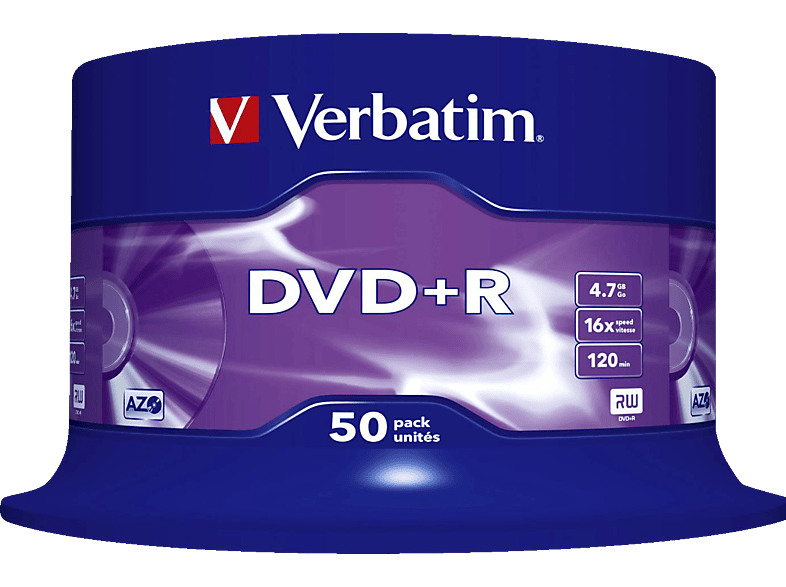 VERBATIM 43550 Datalife Plus DVD+R 4,7 16X Rohling von VERBATIM