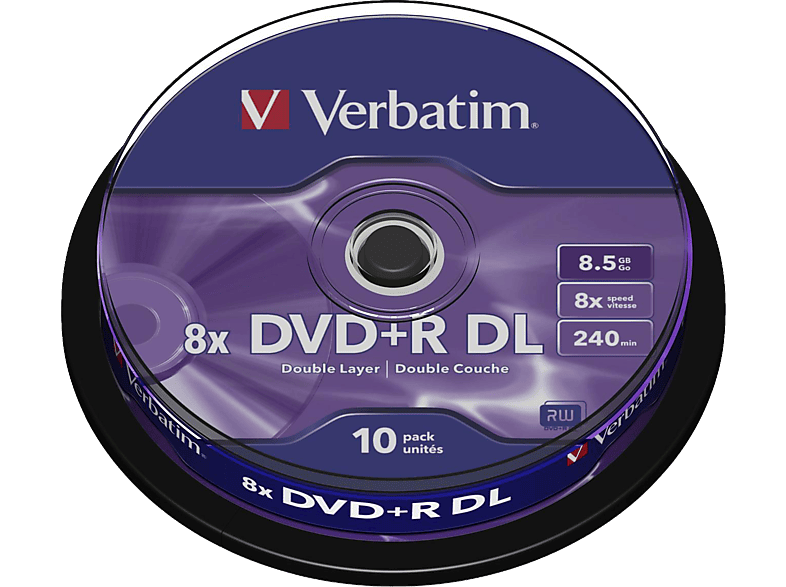 VERBATIM 43666 Scratch Resistant DVD+R DL 8X Rohling von VERBATIM