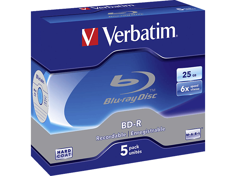 VERBATIM 43715 BD-R Single 6X 25GB Rohling von VERBATIM