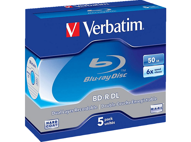 VERBATIM 43748 BD-R DUAL 50GB 6X Rohling von VERBATIM