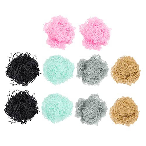 VERDANVERSE 10 Zerknittertes Papierfetzen Partytaschen-füllstoff Geschreddert Zerfetzt Seidenpapier Verpackungsvorräte Farbiges Zerkleinertes Papier Buntes Gewebepapier Kisten Füllmaterial von VERDANVERSE