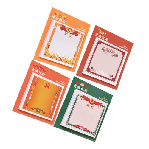 VERDANVERSE 4 Stück -Notizen zur Belobigungsurkunde Selbstklebende Notizblöcke klebriger Index-Tab Kindergarten Lob Mini Haftnotizen aufkleber kleben Sie es Papier VERDANVERSE 4 Stück -Notizen zur Belobigungsurkunde Selbstklebende Notizblöcke klebriger Index-Tab Kindergarten Lob Mini Haftnotizen aufkleber kleben Sie es Papier von VERDANVERSE