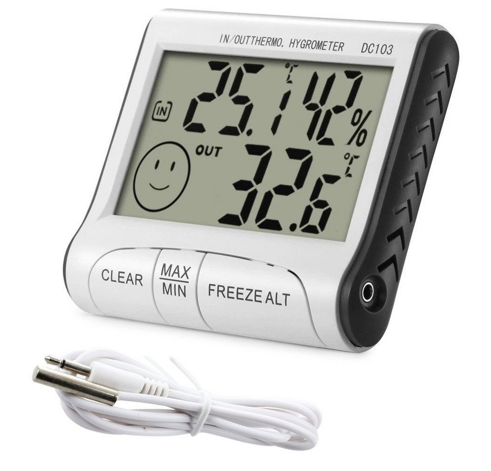 VERK GROUP Wetterstation Außensensor Thermometer Hygrometer Luftfeuchtigkeit Temp Wetterstation VERK GROUP Wetterstation Außensensor Thermometer Hygrometer Luftfeuchtigkeit Temp Wetterstation von VERK GROUP