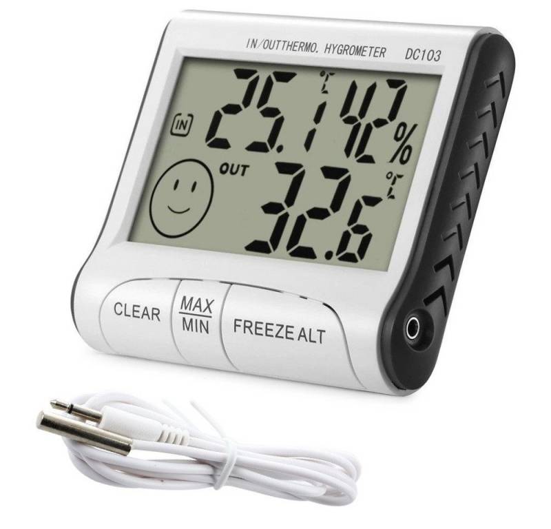 VERK GROUP Wetterstation Außensensor Thermometer Hygrometer Luftfeuchtigkeit Temp Wetterstation von VERK GROUP