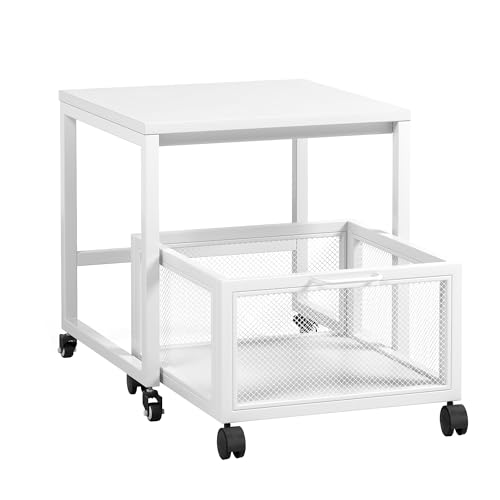 VERMESS Mini-Kühlschrankständer mit Stauraum, mobiler Kühlschrankständer mit Rollschrank, Wagen mit Rollen, robuster Getränkekühlschranktisch für Zuhause, Büro, Schlafzimmer, Küche, Bar, Weiß VERMESS Mini-Kühlschrankständer mit Stauraum, mobiler Kühlschrankständer mit Rollschrank, Wagen mit Rollen, robuster Getränkekühlschranktisch für Zuhause, Büro, Schlafzimmer, Küche, Bar, Weiß von VERMESS