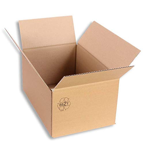 VERPACKUNG ROPER Faltkarton 300 x 200 x 150 mm Karton Schachtel Versandkarton Paketversand 25 Stück Braun aus Pappe von VERPACKUNG ROPER