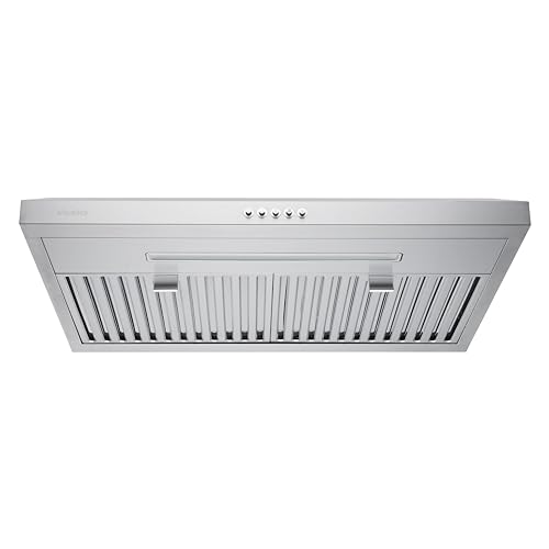 Vesta Charlotte 500 cfm Unterschrank-Dunstabzugshaube mit 3 Geschwindigkeitsstufen, mechanische Tastensteuerung, spülmaschinenfreundliche Trennwandfilter, flexible Lüftungsanschlüsse, LED-Leuchten Vesta Charlotte 500 cfm Unterschrank-Dunstabzugshaube mit 3 Geschwindigkeitsstufen, mechanische Tastensteuerung, spülmaschinenfreundliche Trennwandfilter, flexible Lüftungsanschlüsse, LED-Leuchten von VESTA