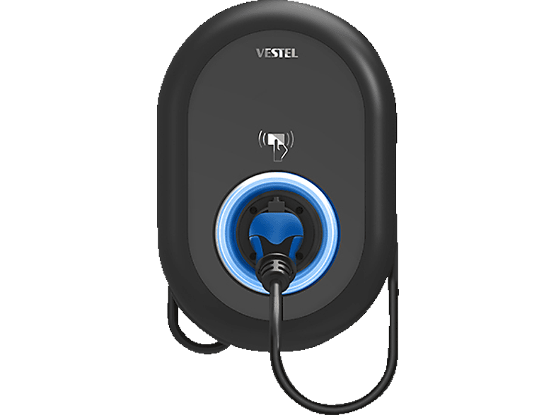 VESTEL EVC04-AC11SWA-T2P HOME SMART Wallbox Ladestation für Elektrofahrzeuge, 11 kW, Kabellänge: 5 m von VESTEL