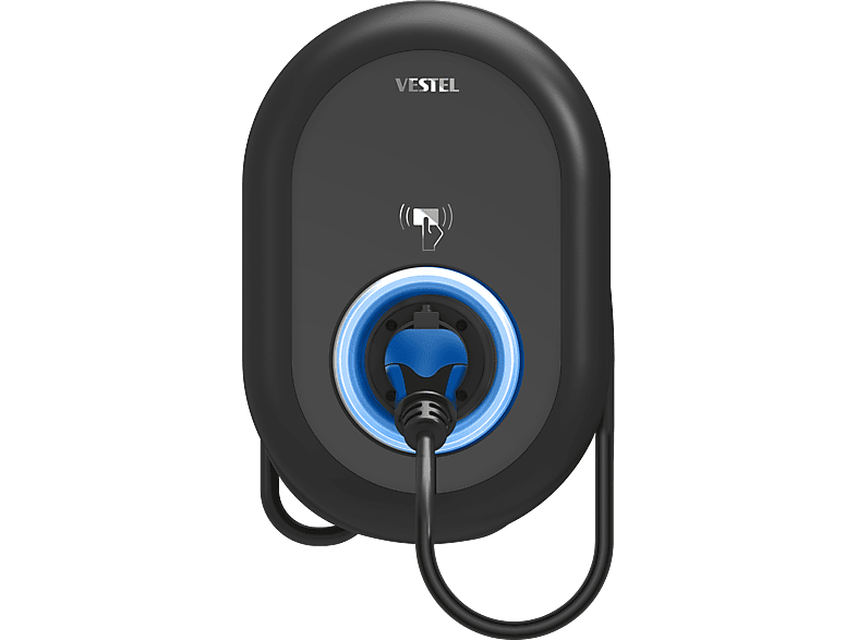 VESTEL EVC04-AC22-T2P7 Wallbox Ladestation für Elektrofahrzeuge, 22 kW, Kabellänge: 7 m von VESTEL