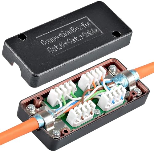 VESVITO 2X LSA Verbindungsmodul Kabelverbinder Verbinder für Cat7 Cat7A Cat6 Cat6A Cat5e Netzwerkkabel Verlegekabel Installationskabel Datenkabel LAN Ethernetkabel Patchkabel AWG 26-22 Verbindung von VESVITO