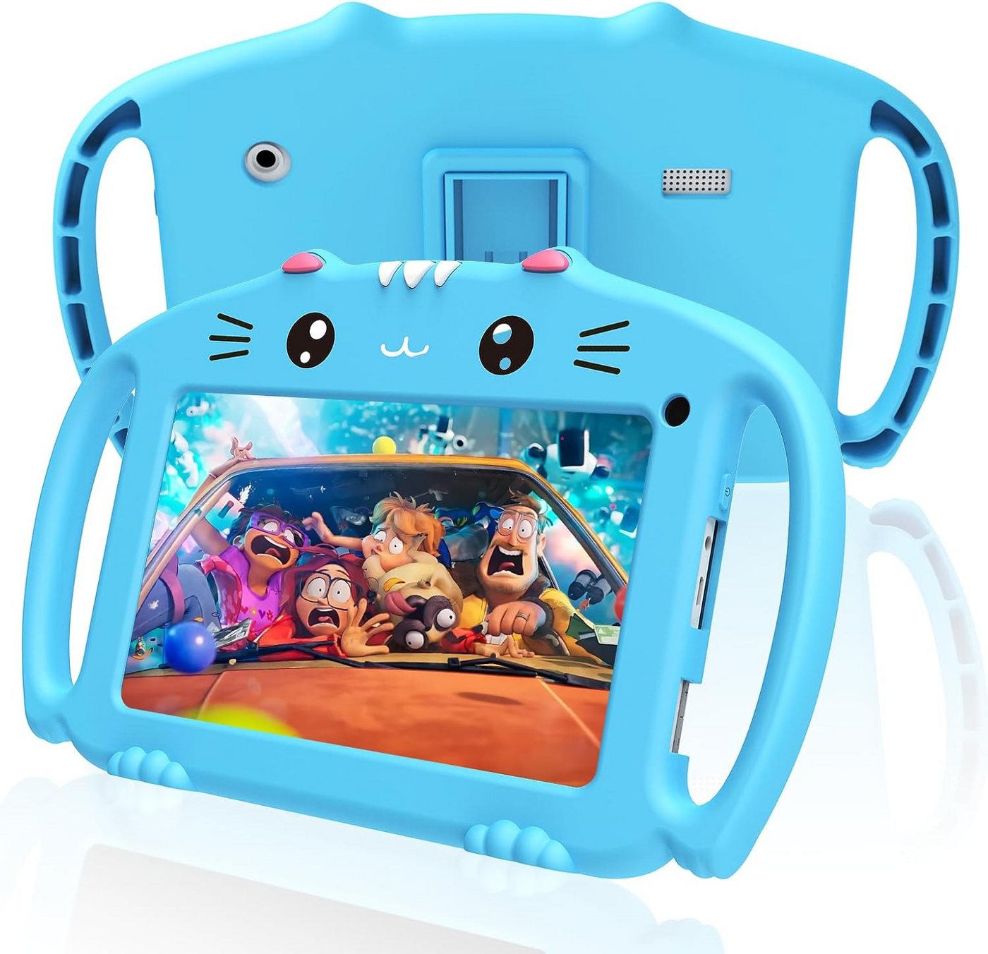 VESWWE Kinder Tablet 7 Zoll Android Tablet für Kinder mit WiFi Tablet (7", 32 GB, Android, kindgerechte Hülle Kindertablet von 3 bis 12 Jahren Mädchen Junge Blau) von VESWWE