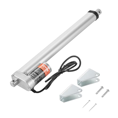 VEVOR 1000N Linear Actuator DC 12V Linearantrieb IP54 Elektrischer Linearmotor 300mm Hublänge Geräuschpegel ≤50dB Elektrische Türöffner 14mm/s Fahrgeschwindigkeit Lineartechnik Verstellantrieb von VEVOR