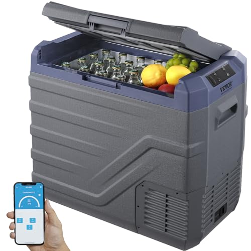 VEVOR 12 V Autokühlschrank, 45 L Einzelzone, Tragbarer Gefrierschrank mit eingebautem Licht, -20 °C bis 20 °C, 12/24 V DC / 100–240 V AC Kompressorkühler für Outdoor, Camping, Wohnmobil VEVOR 12 V Autokühlschrank, 45 L Einzelzone, Tragbarer Gefrierschrank mit eingebautem Licht, -20 °C bis 20 °C, 12/24 V DC / 100–240 V AC Kompressorkühler für Outdoor, Camping, Wohnmobil von VEVOR