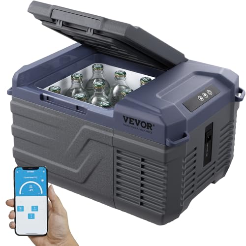 VEVOR 12 V Autokühlschrank, tragbarer 9 L Einzelzonen-Gefrierschrank, einstellbarer Bereich von -20~20 ℃, 12/24 V DC / 100-240 V AC-Kompressorkühler für Outdoor, Camping, Wohnmobil VEVOR 12 V Autokühlschrank, tragbarer 9 L Einzelzonen-Gefrierschrank, einstellbarer Bereich von -20~20 ℃, 12/24 V DC / 100-240 V AC-Kompressorkühler für Outdoor, Camping, Wohnmobil von VEVOR