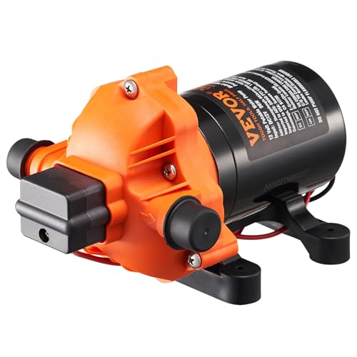 VEVOR 12-V-Membranpumpe, 11,36 L/min, 3-Kammer-DC-Wasserpumpe mit automatischem Druckschalter 40–100 PSI einstellbar, 50 PSI, 1/2 Zoll MNPT-Anschluss, für Wohnmobil, Yacht, Imbisswagen, Camper, Marine VEVOR 12-V-Membranpumpe, 11,36 L/min, 3-Kammer-DC-Wasserpumpe mit automatischem Druckschalter 40–100 PSI einstellbar, 50 PSI, 1/2 Zoll MNPT-Anschluss, für Wohnmobil, Yacht, Imbisswagen, Camper, Marine von VEVOR