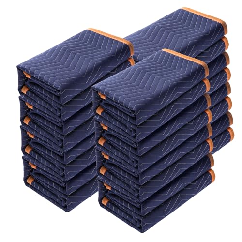 VEVOR 12x Umzugsdecken 2032x1829mm Möbeldecken Vliesstoff + recycelte Baumwolle Lagerdecken Umzug Packdecken Transport-Decken Möbelpackdecken Verpackungsdecken zum Schutz für Möbel von VEVOR