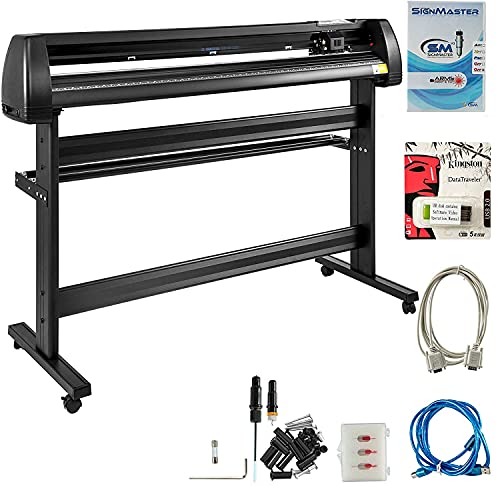 VEVOR 1350mm Vinyl Schneideplotter 3 Klingen 53Inch Plottermaschine Vinyl Cutter Plotter Folienplotter Foliendrucker Profi Plotter Cutting mit Signmaster Software mit Ständer für Schilder Papierzufuhr VEVOR 1350mm Vinyl Schneideplotter 3 Klingen 53Inch Plottermaschine Vinyl Cutter Plotter Folienplotter Foliendrucker Profi Plotter Cutting mit Signmaster Software mit Ständer für Schilder Papierzufuhr von VEVOR