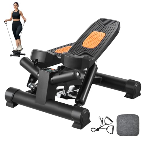 VEVOR 2 in 1 Stepper Mini Stepper für Zuhause, hydraulischer Twist-Stepper mit Widerstandsbändern, Ganzkörper-Workout-Cardiogerät, Treppensteiger mit LCD-Monitor, 150 kg Tragkraft VEVOR 2 in 1 Stepper Mini Stepper für Zuhause, hydraulischer Twist-Stepper mit Widerstandsbändern, Ganzkörper-Workout-Cardiogerät, Treppensteiger mit LCD-Monitor, 150 kg Tragkraft von VEVOR