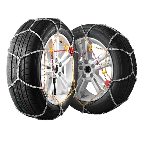 VEVOR 2-teilige Schneeketten Notfall-Traktionsreifenketten Mangan-legierter Stahl, für Autos Pickups SUVs Lkws für 215 65 R17; 205 70 R17; 225 65 R16; 225 60 R17; 225 65 R17; 235 60 R16; 235 55 R17 VEVOR 2-teilige Schneeketten Notfall-Traktionsreifenketten Mangan-legierter Stahl, für Autos Pickups SUVs Lkws für 215 65 R17; 205 70 R17; 225 65 R16; 225 60 R17; 225 65 R17; 235 60 R16; 235 55 R17 von VEVOR