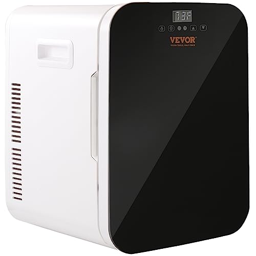 VEVOR 20 L / 22 Dosen Mini Kühlschrank, 2 in 1 Kleiner Kühlschrank Kühl- und Heizfunktion, Getränkekühlschrank mit Bedienfeld 12 V DC / 220 V AC für Büros und Schlafsäle, Getränke, Kosmetik, Schwarz VEVOR 20 L / 22 Dosen Mini Kühlschrank, 2 in 1 Kleiner Kühlschrank Kühl- und Heizfunktion, Getränkekühlschrank mit Bedienfeld 12 V DC / 220 V AC für Büros und Schlafsäle, Getränke, Kosmetik, Schwarz von VEVOR