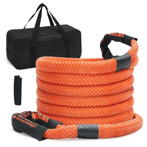 VEVOR 22 mm x 6 m Abschleppseil 13871 kg, Hochleistungs-Offroad-Abschleppgurt, Extrem belastbarer Zugseil mit 30% Elastizitätsenergie Abschlepphilfe für Jeep Auto LKW ATV UTV SUV Traktor VEVOR 22 mm x 6 m Abschleppseil 13871 kg, Hochleistungs-Offroad-Abschleppgurt, Extrem belastbarer Zugseil mit 30% Elastizitätsenergie Abschlepphilfe für Jeep Auto LKW ATV UTV SUV Traktor von VEVOR