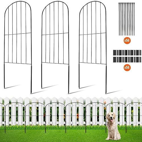 VEVOR 28 Stück Dekorativer Gartenzaun 61x33cm Metallzaun aus Kohlenstoffstahl Steckzaun 5,08cm Spike-Abstand Hundezaun Gitterzaun Beetzaun Zaun Metall Zaunelementen inkl. Befestigungsmaterial VEVOR 28 Stück Dekorativer Gartenzaun 61x33cm Metallzaun aus Kohlenstoffstahl Steckzaun 5,08cm Spike-Abstand Hundezaun Gitterzaun Beetzaun Zaun Metall Zaunelementen inkl. Befestigungsmaterial von VEVOR