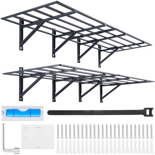VEVOR 2er-Set Garagenregal 1830 x 630 x 305 mm Werkzeugaufbewahrung 363 kg pro Schicht Werkzeughalter Wand 183 x 61 cm Regalfläche Aufbewahrungsregale Metallregal Werkzeug Organizer Wandregale von VEVOR