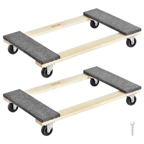 VEVOR 2er-Set Möbelroller 762 x 457,2 x 130 mm Mobeltransportroller Transportrolle Pappelholz + Verbundholz 454 kg Gesamtgewichtskapazität Transportfahrwerk Möbelwagen für Garagen Werkstätten Büros VEVOR 2er-Set Möbelroller 762 x 457,2 x 130 mm Mobeltransportroller Transportrolle Pappelholz + Verbundholz 454 kg Gesamtgewichtskapazität Transportfahrwerk Möbelwagen für Garagen Werkstätten Büros von VEVOR