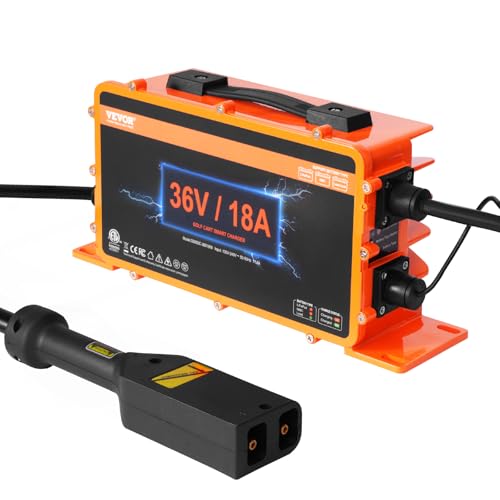 VEVOR 36-Volt-Golfwagen-Batterieladegerät, 18 Ampere, intelligentes Batterieladegerät mit D-Style-Stecker, kompatibel mit Blei-Säure-AGM/Gel/EFB MF NMC LiFePO4-Batterien für EZGO TXT, IP67 VEVOR 36-Volt-Golfwagen-Batterieladegerät, 18 Ampere, intelligentes Batterieladegerät mit D-Style-Stecker, kompatibel mit Blei-Säure-AGM/Gel/EFB MF NMC LiFePO4-Batterien für EZGO TXT, IP67 von VEVOR