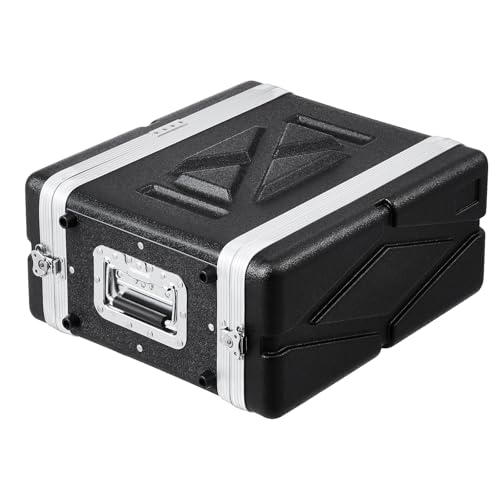 VEVOR 4U-Rack-Gehäuse, 362mm Tiefe, Server-Rack-Schrank mit ABS-Konstruktionsgriff, Butterfly-Drehverschlüssen, abnehmbaren Vorder- & Rückwänden, für Verstärker, Mischpulte, Mikrofon-Empfänger von VEVOR