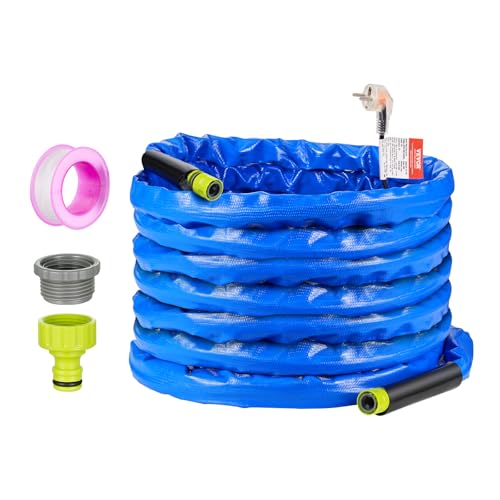 VEVOR 50ft beheizter Wasserschlauch für Wohnmobil, beheizter Trinkwasserschlauch mit gewellter Abdeckung, Frostschutz bis -45°F, automatisch selbstregulierend, 5/8" ID mit Schnellanschluss-Set VEVOR 50ft beheizter Wasserschlauch für Wohnmobil, beheizter Trinkwasserschlauch mit gewellter Abdeckung, Frostschutz bis -45°F, automatisch selbstregulierend, 5/8" ID mit Schnellanschluss-Set von VEVOR