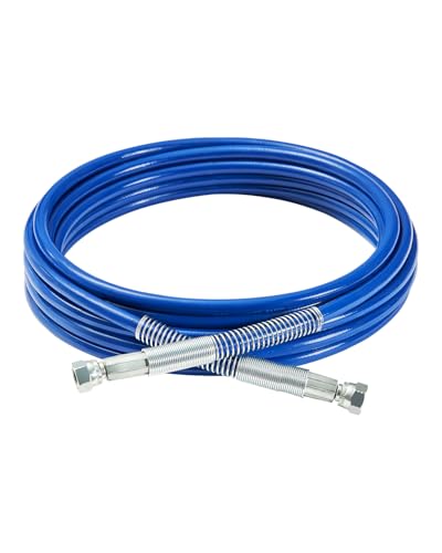 VEVOR 7,62 m Airless-Farbspritzschlauch, 1/4 Zoll Universal Airless-Farbspritzschlauch, 4350 PSI Airless-Spritzschlauch, mehrschichtiger verstärkter Stahldrahtgeflechtschlauch für Farbspritzgeräte von VEVOR