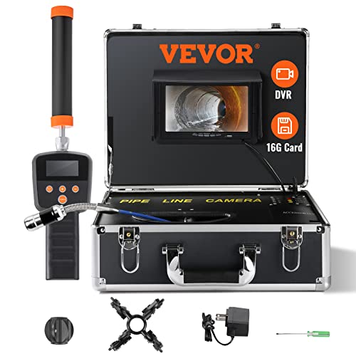 VEVOR 7" Rohrkamera 40m Industrie Inspektionskamera 1000TVL Endoskop Kanalkamera 16GB SD-Karte 512Hz Ortungsgerät 480P Farbmonitor DVR 4500mAh Lithium Akku 6 Std. Dauerbetrieb inkl. Transportkoffer VEVOR 7" Rohrkamera 40m Industrie Inspektionskamera 1000TVL Endoskop Kanalkamera 16GB SD-Karte 512Hz Ortungsgerät 480P Farbmonitor DVR 4500mAh Lithium Akku 6 Std. Dauerbetrieb inkl. Transportkoffer von VEVOR