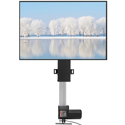 VEVOR 700MM Motorisierter TV-Lift Hublänge 28 Zoll , Halterung Passend für Max. 50 Zoll mit Fernbedienung Höhenverstellbar 38-65 Zoll, Tragfähigkeit 132 Lbs, Wandmontage von VEVOR