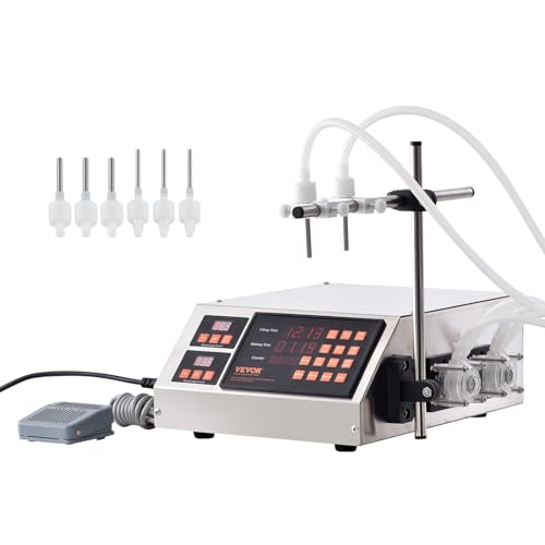 VEVOR Abfüllmaschine Automatisch/Pedalschalter Flüssigkeitsabfüllmaschine 650 ml/min Flaschenabfüllmaschine 340 x 260 x 140 mm Pastenfüllmaschine Edelstahl 201 Füllmaschine Digital Wein Milch usw. VEVOR Abfüllmaschine Automatisch/Pedalschalter Flüssigkeitsabfüllmaschine 650 ml/min Flaschenabfüllmaschine 340 x 260 x 140 mm Pastenfüllmaschine Edelstahl 201 Füllmaschine Digital Wein Milch usw. von VEVOR