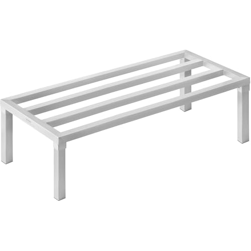 VEVOR Aluminium-Stauregal, 48 x 20 Zoll großes kommerzielles Bodenregal für Lebensmittel, 12 Zoll über dem Boden, 1800 lbs Tragkraft, komplett verschweißtes Aluminium-Lagerregal VEVOR Aluminium-Stauregal, 48 x 20 Zoll großes kommerzielles Bodenregal für Lebensmittel, 12 Zoll über dem Boden, 1800 lbs Tragkraft, komplett verschweißtes Aluminium-Lagerregal von VEVOR