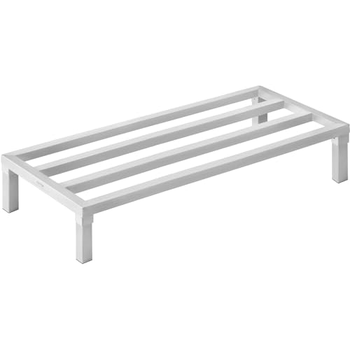 VEVOR Aluminium-Stauregal, 48 x 20 Zoll kommerzielles Bodenregal für Lebensmittel, 8 Zoll über dem Boden, 1800 lbs Tragkraft, komplett verschweißtes Aluminium-Lagerregal VEVOR Aluminium-Stauregal, 48 x 20 Zoll kommerzielles Bodenregal für Lebensmittel, 8 Zoll über dem Boden, 1800 lbs Tragkraft, komplett verschweißtes Aluminium-Lagerregal von VEVOR