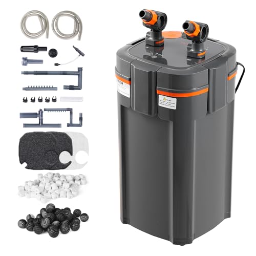 VEVOR Aquariumfilter 264GPH, 3-stufiger Kanisterfilter 284L, ultra-leiser interner Aquariumfilter mit UV-Schutz, Tauchkraftfilter mit Mehrfachfunktion für Aquarien, 11 W VEVOR Aquariumfilter 264GPH, 3-stufiger Kanisterfilter 284L, ultra-leiser interner Aquariumfilter mit UV-Schutz, Tauchkraftfilter mit Mehrfachfunktion für Aquarien, 11 W von VEVOR