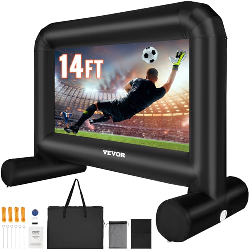VEVOR Aufblasbare Projektion Beamer Leinwand aus PVC 215,9 cm 1080P, 4K, 3D, HDR Outdoor Indoor Tragbare Projektor Screen Filmleinwand 16: 9 für Heimkino, Garten, Camping, Freizeitveranstaltungen usw. VEVOR Aufblasbare Projektion Beamer Leinwand aus PVC 215,9 cm 1080P, 4K, 3D, HDR Outdoor Indoor Tragbare Projektor Screen Filmleinwand 16: 9 für Heimkino, Garten, Camping, Freizeitveranstaltungen usw. von VEVOR