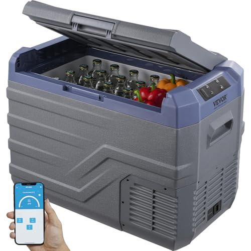 VEVOR Autokühlschrank Kühlbox, 12 V Autokühlschrank, tragbarer 37 L Einzelzonen Gefrierschrank mit eingebautem Licht, -20 °C bis 20 °C, 12/24 V DC / 100–240 V AC-Kompressorkühler VEVOR Autokühlschrank Kühlbox, 12 V Autokühlschrank, tragbarer 37 L Einzelzonen Gefrierschrank mit eingebautem Licht, -20 °C bis 20 °C, 12/24 V DC / 100–240 V AC-Kompressorkühler von VEVOR