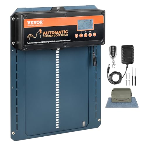 VEVOR Automatische Hühnerstall 21x26cm Türgröße Hühnerklappe IP44 Türöffner mit Lichtsensor Automatische Geflügelklappe Aluminiumlegierung Stallöffner LCD-Display -20 bis 60 °C Betriebstemperatur VEVOR Automatische Hühnerstall 21x26cm Türgröße Hühnerklappe IP44 Türöffner mit Lichtsensor Automatische Geflügelklappe Aluminiumlegierung Stallöffner LCD-Display -20 bis 60 °C Betriebstemperatur von VEVOR